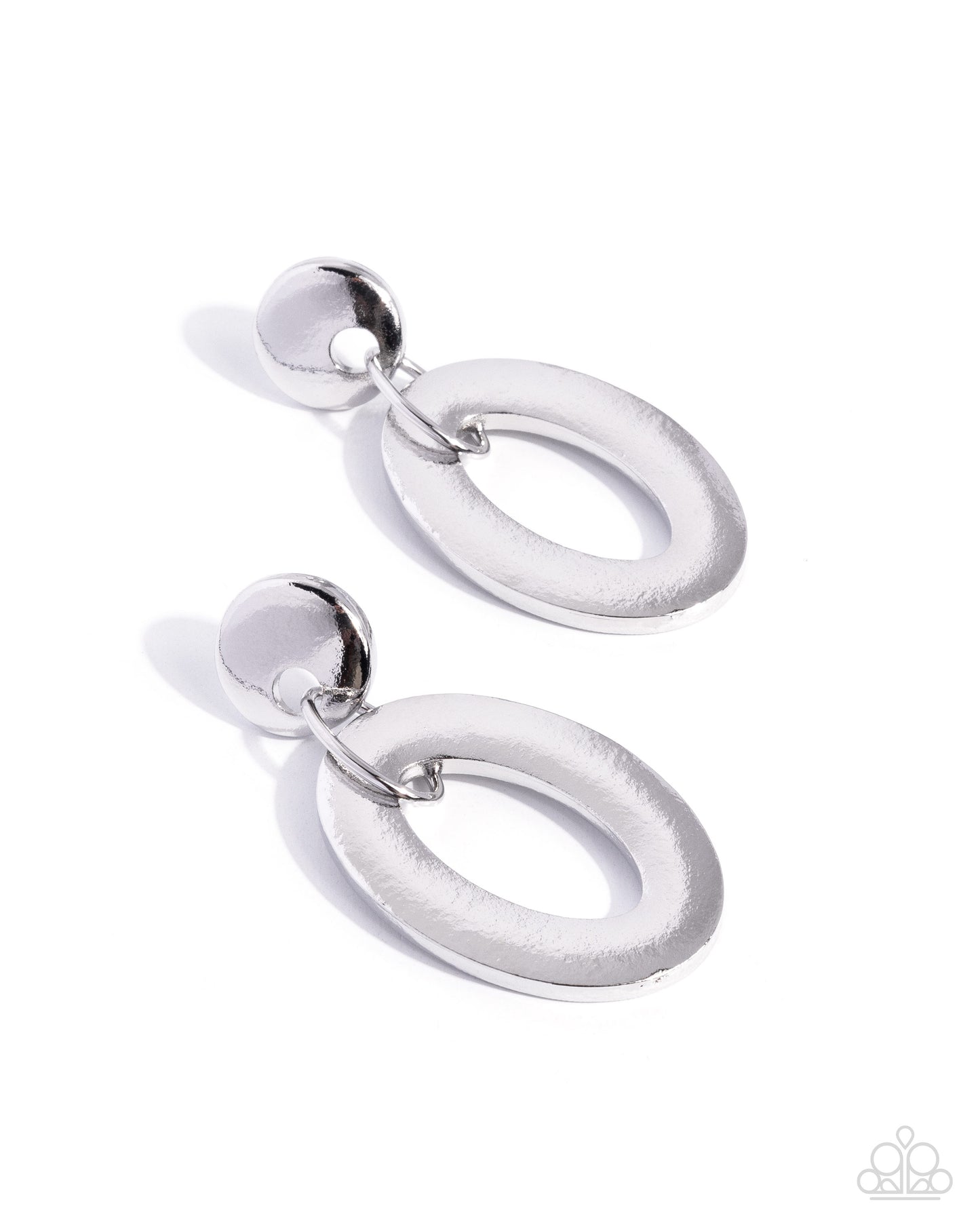 Paparazzi Comfortable Construction Silver earrings - product image 1