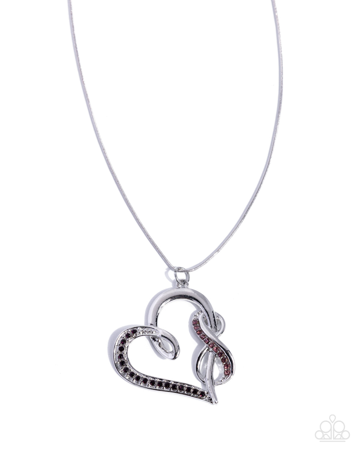 Infinite Ideal purple heart infinity necklace by Paparazzi Accessories at Jewelry by Bretta - product photo 1