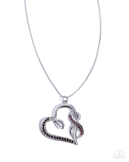 Infinite Ideal purple heart infinity necklace by Paparazzi Accessories at Jewelry by Bretta - product photo 1