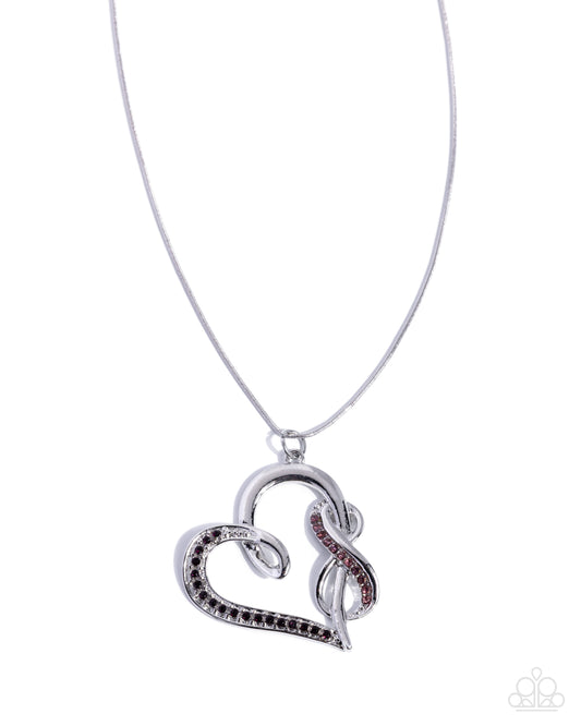 Infinite Ideal purple heart infinity necklace by Paparazzi Accessories at Jewelry by Bretta - product photo 1