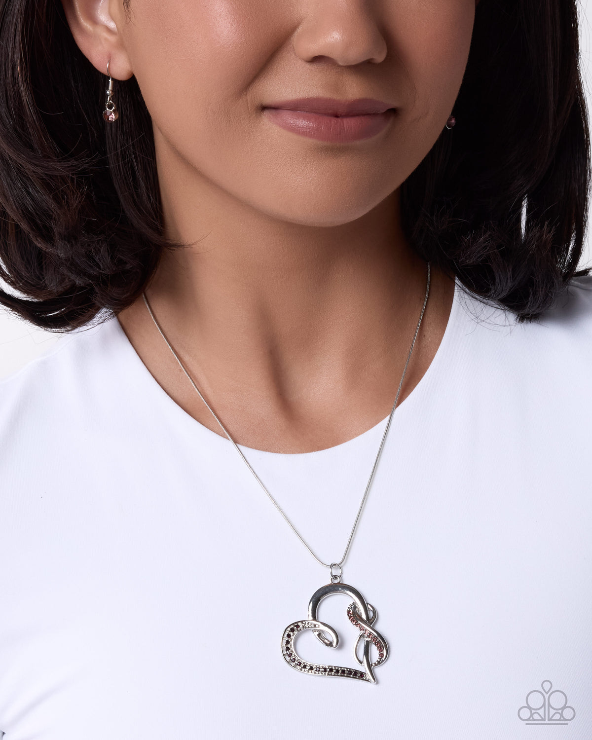 Infinite Ideal purple heart infinity necklace by Paparazzi Accessories at Jewelry by Bretta - product photo 2