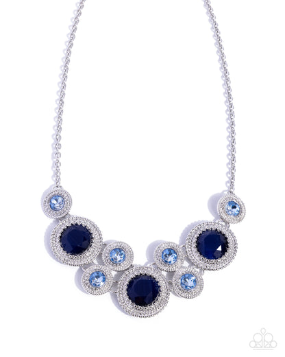 Ornate Opera blue necklace by Jewelry by Bretta