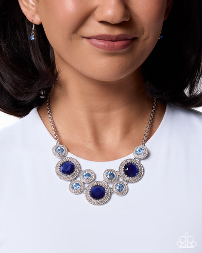 Ornate Opera blue necklace by Jewelry by Bretta alternate view
