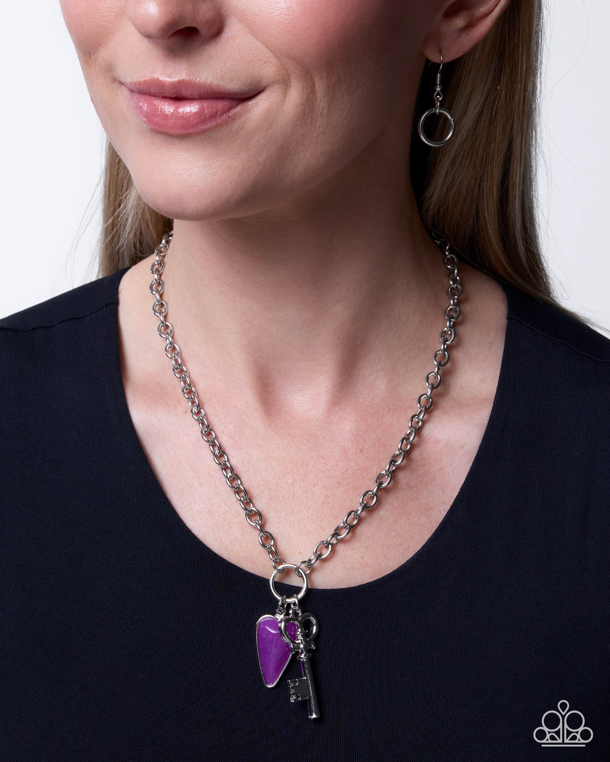 Honest Heritage purple necklace by Jewelry by Bretta alternate view