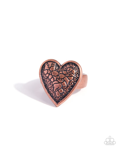 Paparazzi Cinematic Courtship Copper ring - product image 1