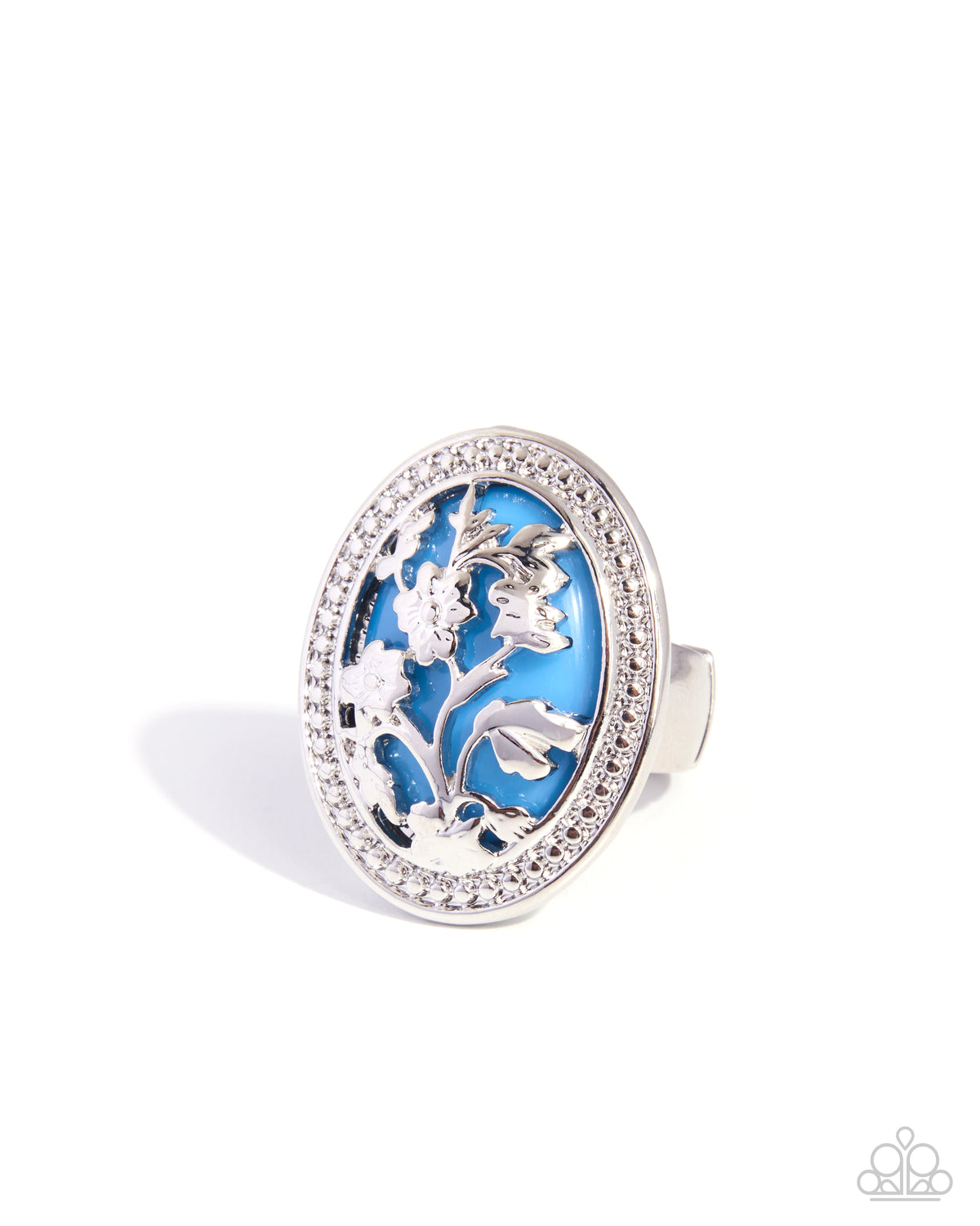 Poised Portrait blue ring by Jewelry by Bretta