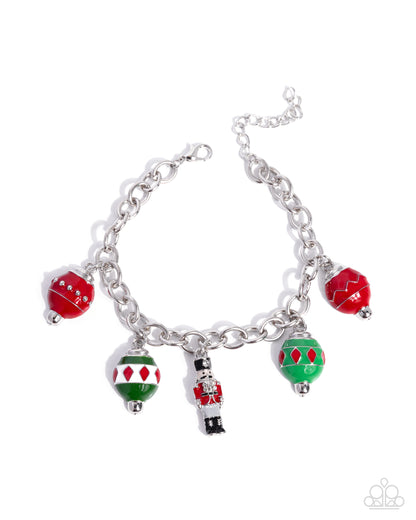 Under The Tree Multi Christmas Charm Bracelet by Paparazzi Accessories