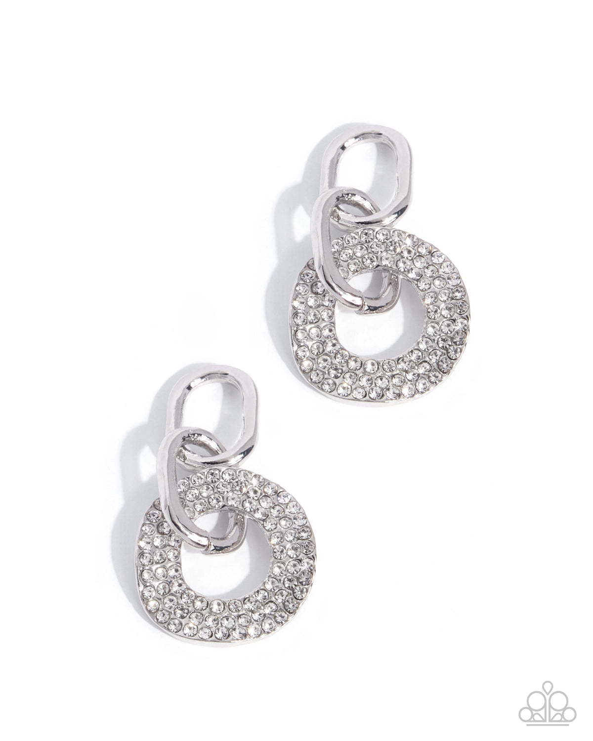 Comparable Chic white rhinestone earring charms by Jewelry by Bretta
