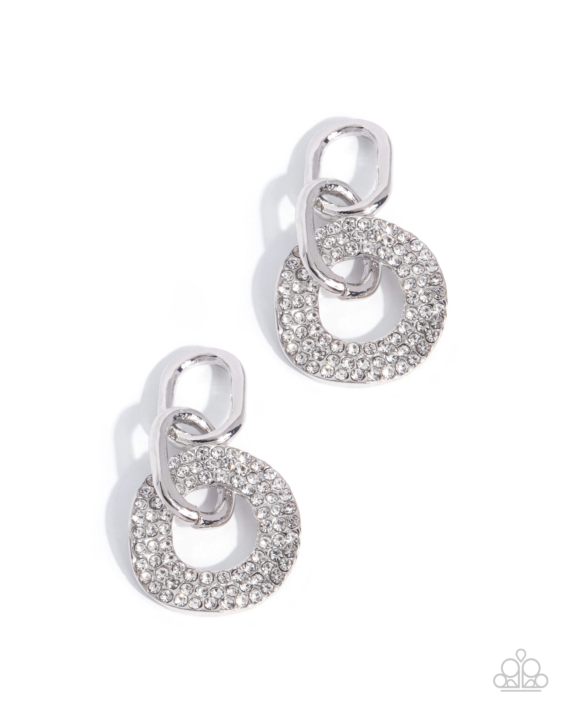 Comparable Chic white rhinestone earring charms by Jewelry by Bretta