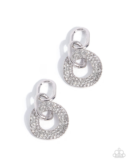 Comparable Chic white rhinestone earring charms by Jewelry by Bretta