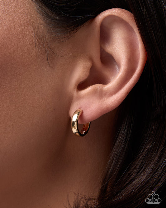 Changeable Chill gold earrings by Jewelry by Bretta alternate view