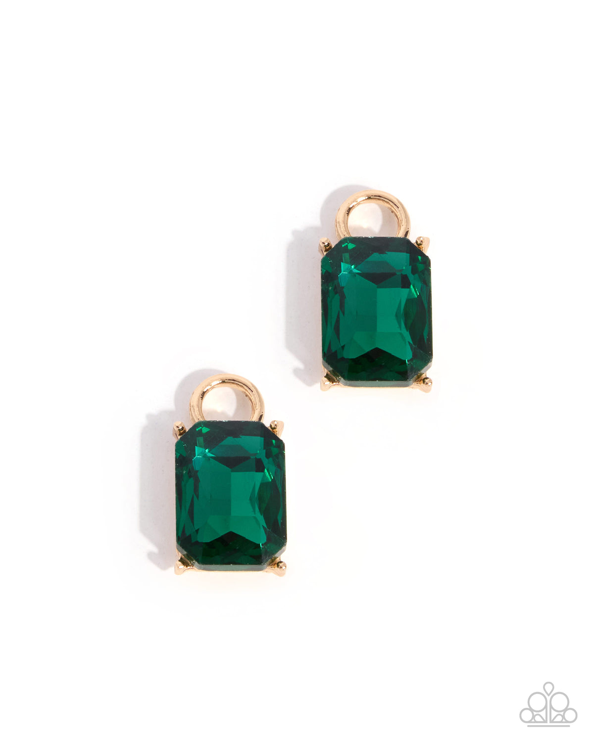 Memorable Model green gemstone earring charms by Paparazzi Accessories