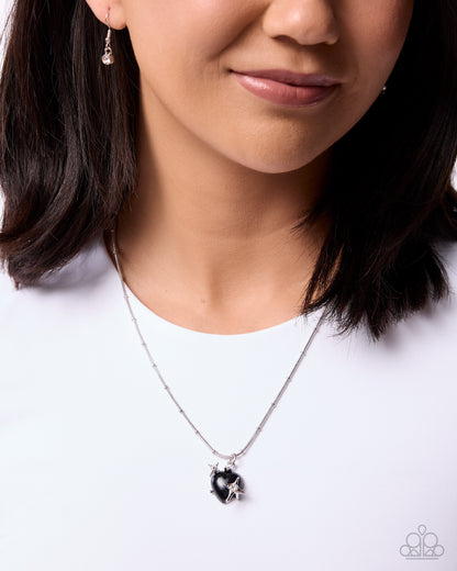 Relaxed Romantic celestial heart necklace detail
