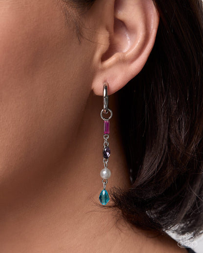 Poised Paradox multicolor earring charms by Paparazzi Accessories at Jewelry by Bretta - view 2