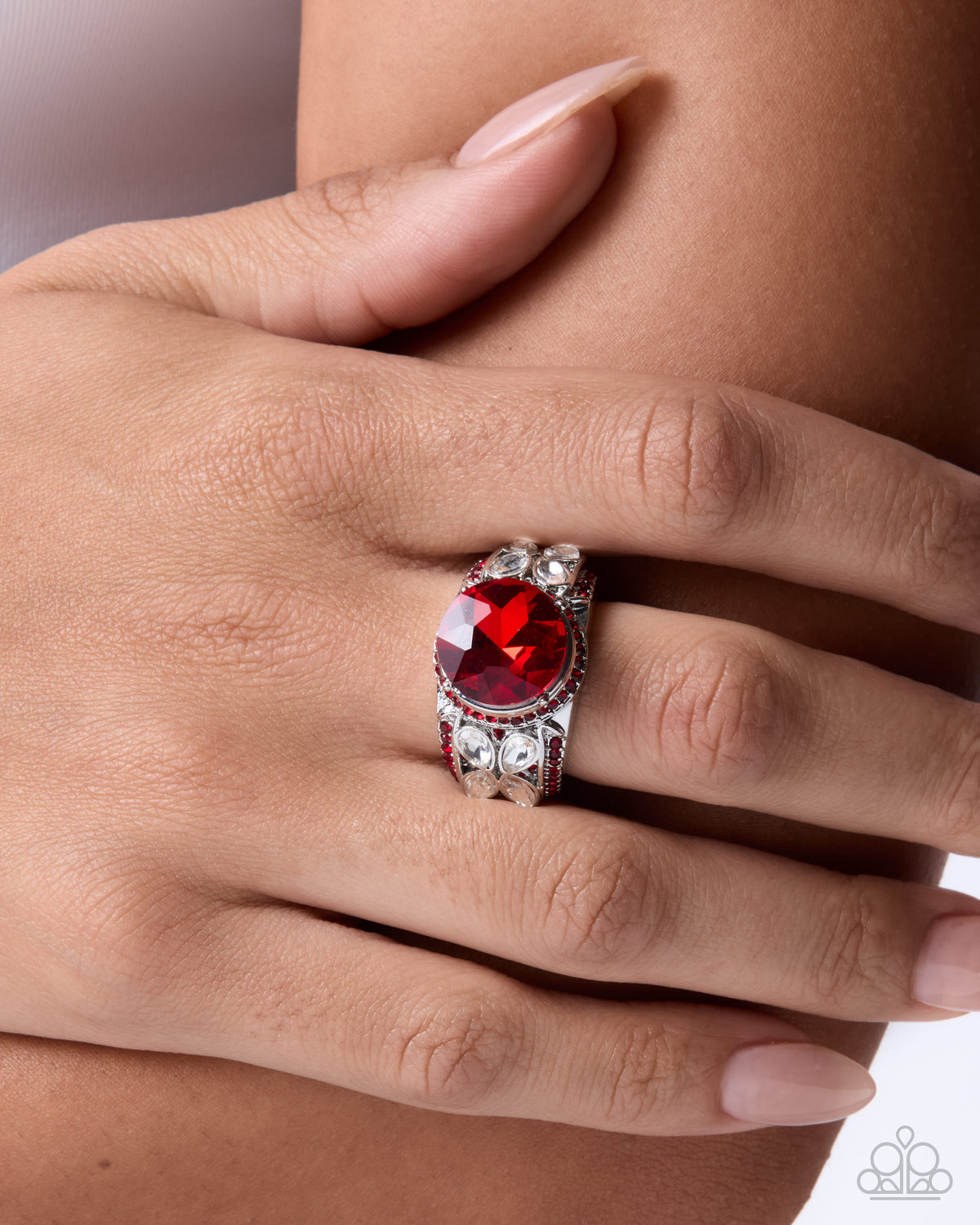 Strong Shimmer red ring alternate view