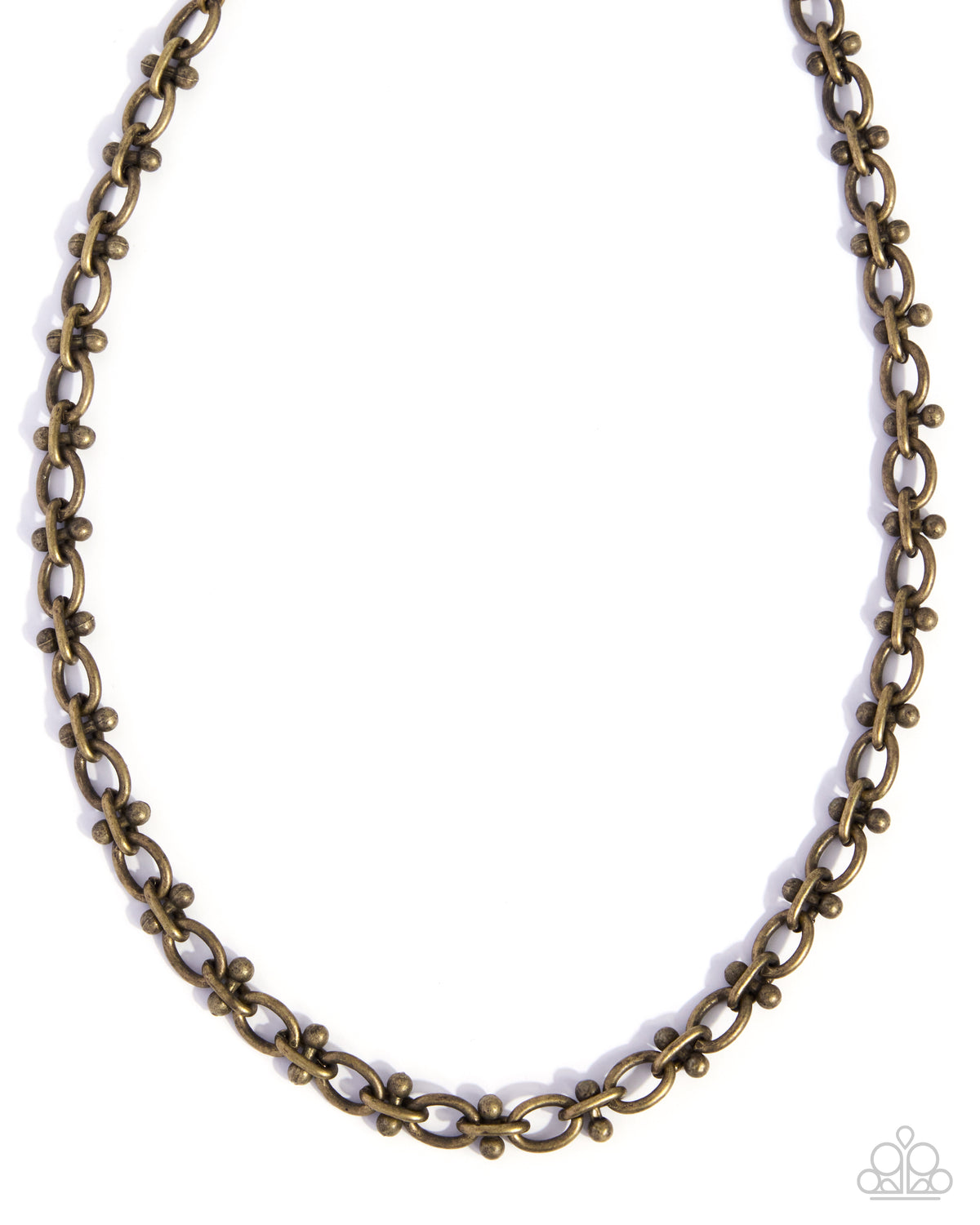 Paparazzi Steady On brass oval-link chain necklace, product image | Jewelry by Bretta
