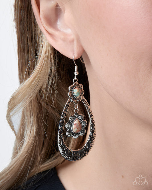 Sensible Serenity Multi Stone Teardrop Earrings | Jewelry by Bretta