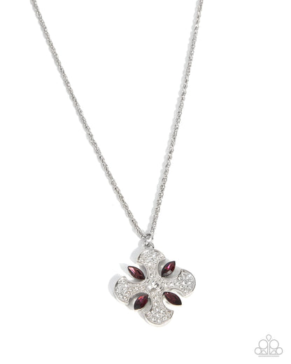 Gothic Glam purple cross necklace by Paparazzi Accessories