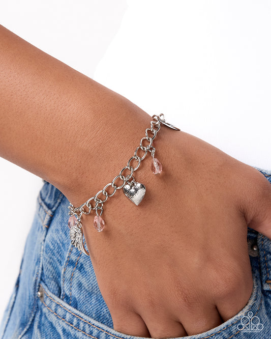 Proud Poise Pink Inspirational Charm Bracelet | Jewelry by Bretta