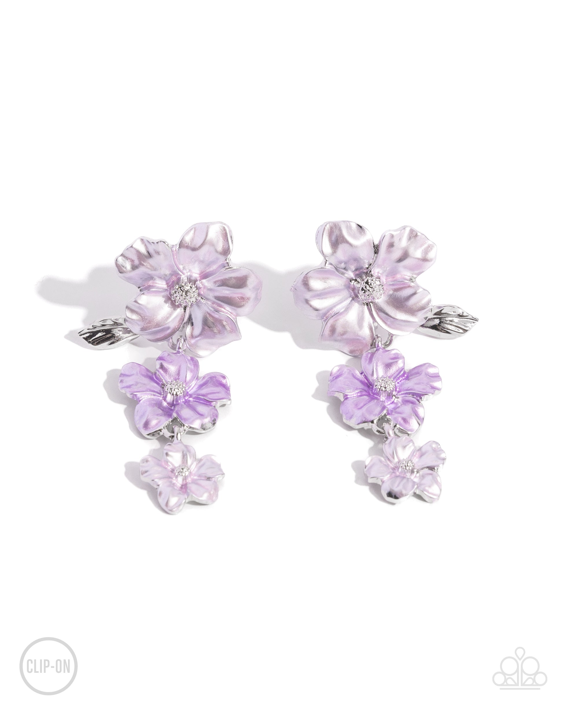 Balanced Bouquet Purple Earrings - Jewelry by Bretta