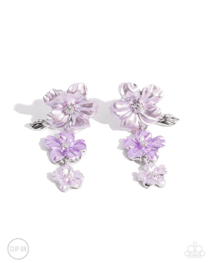 Balanced Bouquet Purple Earrings - Jewelry by Bretta