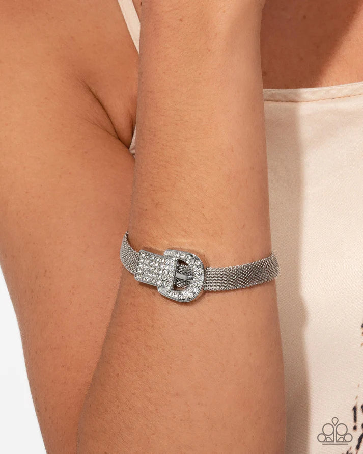 Boldly Buckled White Bracelet - Jewelry by Bretta