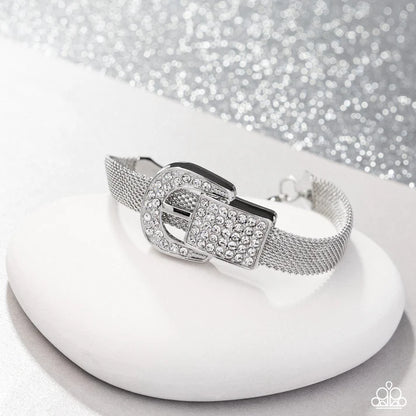 Boldly Buckled White Bracelet - Jewelry by Bretta