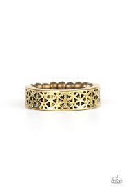 Paparazzi FLOWERBED and Board Brass Ring - Jewelry by Bretta