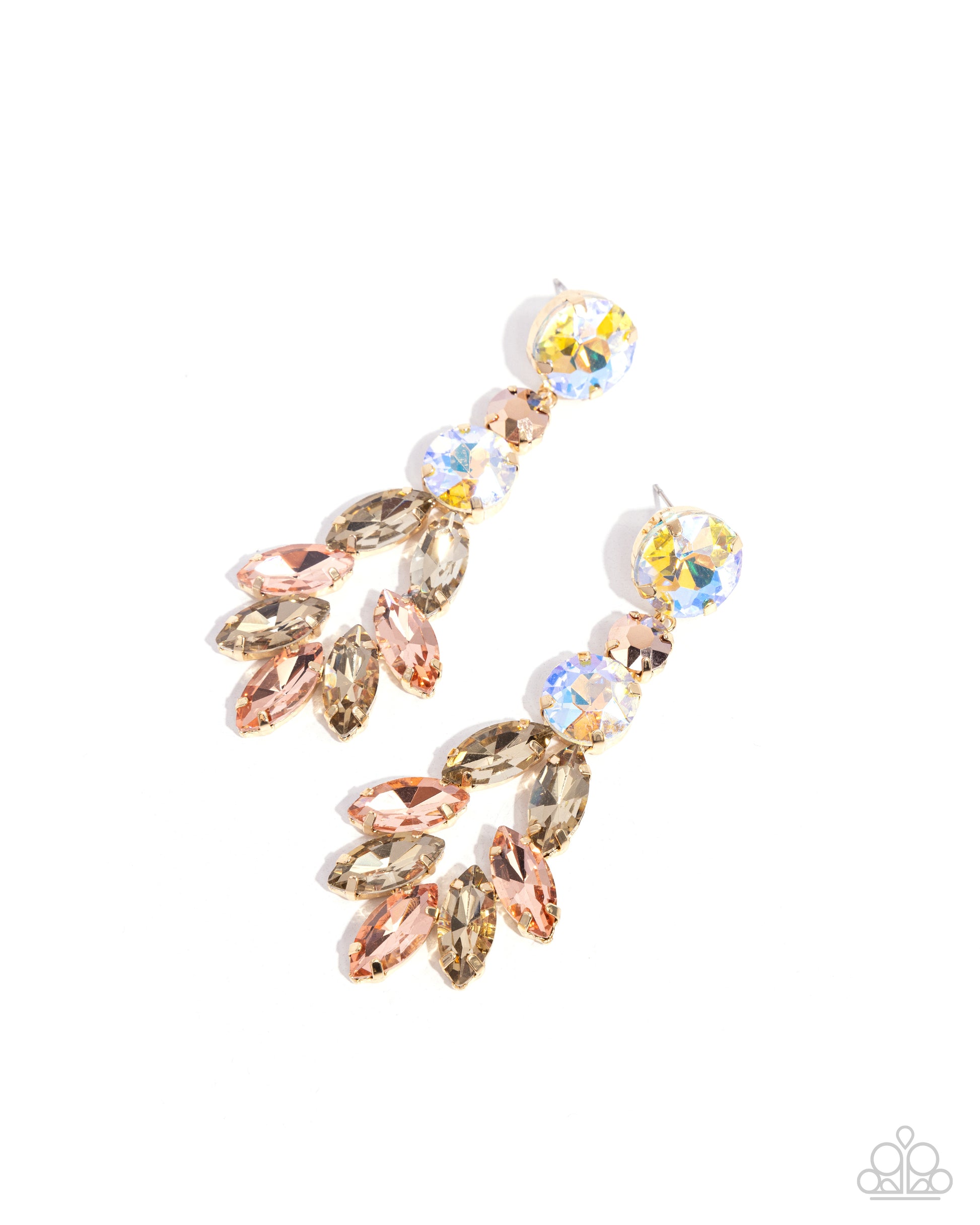 Cascading Cache Gold Earrings - Jewelry by Bretta