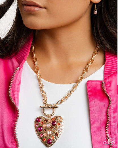 Circulated Chic Pink Necklace - Jewelry by Bretta
