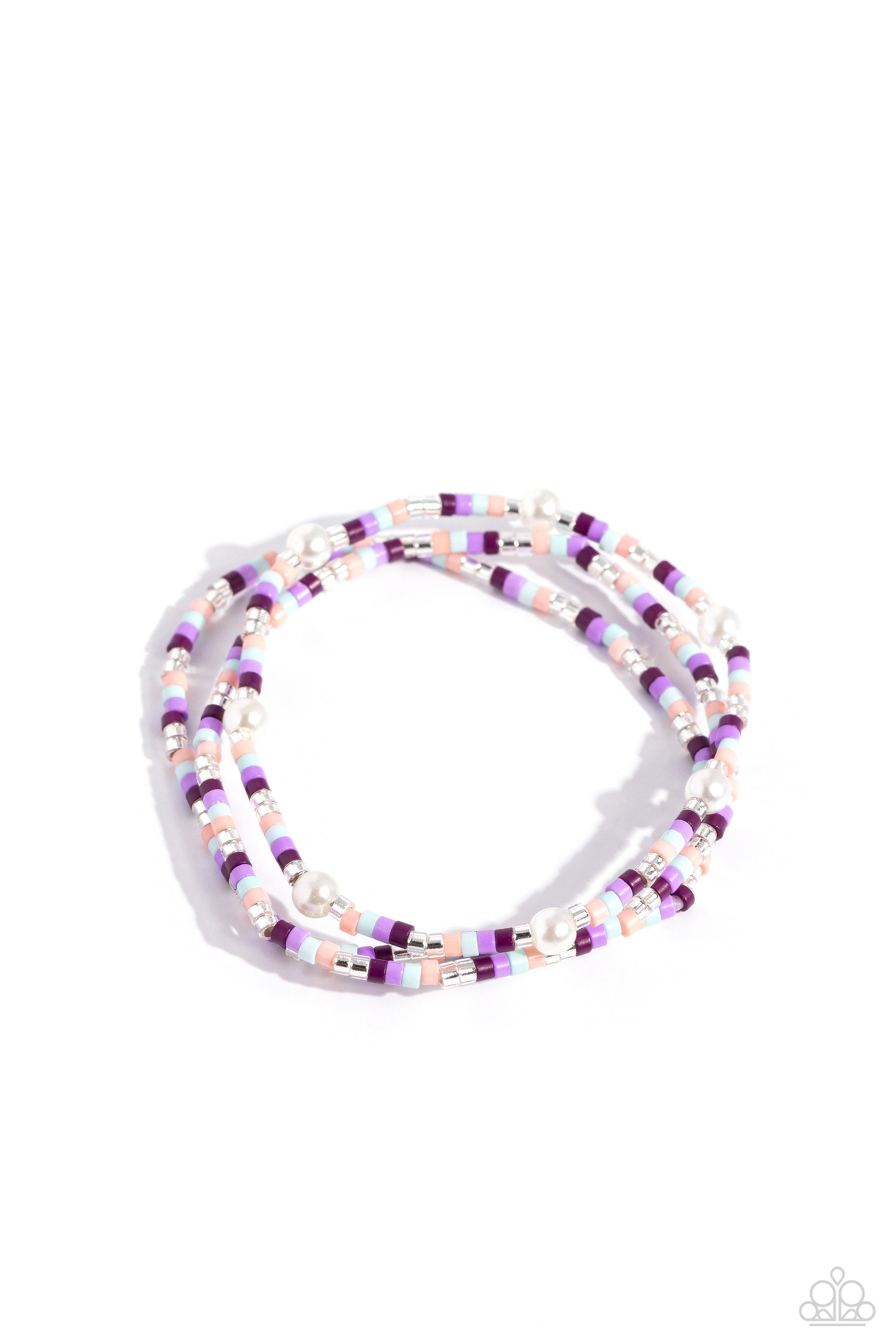 Colorblock Cache - Purple Bracelet - Jewelry by Bretta