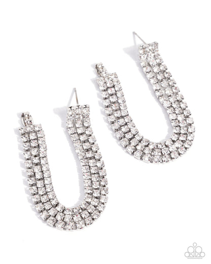 Delicate Daydream White Earrings - Jewelry by Bretta