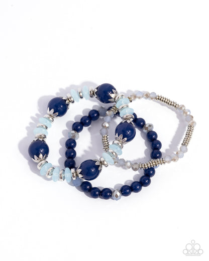 Flashy Frugality Blue Bracelets - Jewelry by Bretta