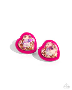 Heartfelt Haute Pink Earrings - Jewelry by Bretta