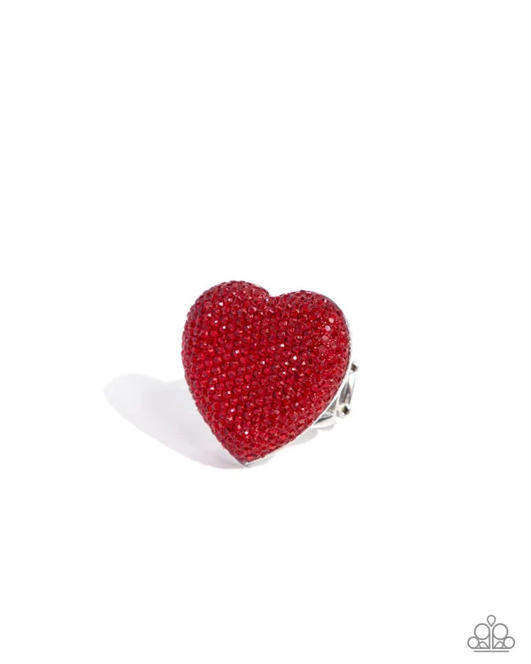 Hypnotizing Heart Red Ring - Jewelry by Bretta