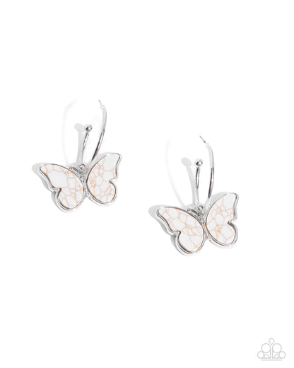 Melodic Mariposa White Butterfly Earrings - Jewelry by Bretta