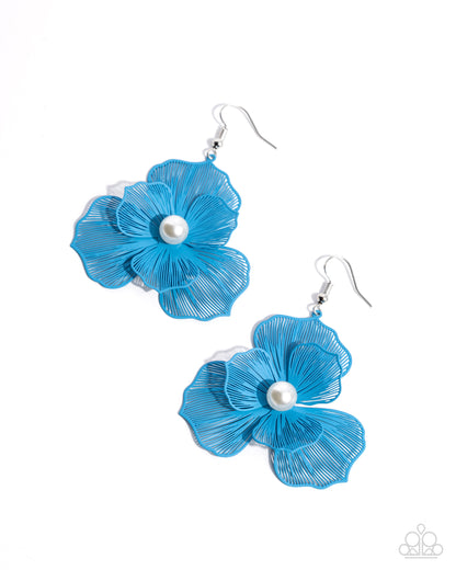 PETAL the Score Blue Earrings - Jewelry by Bretta