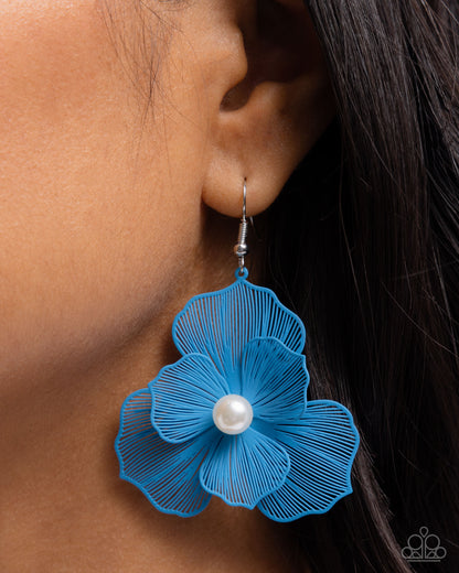 PETAL the Score Blue Earrings - Jewelry by Bretta