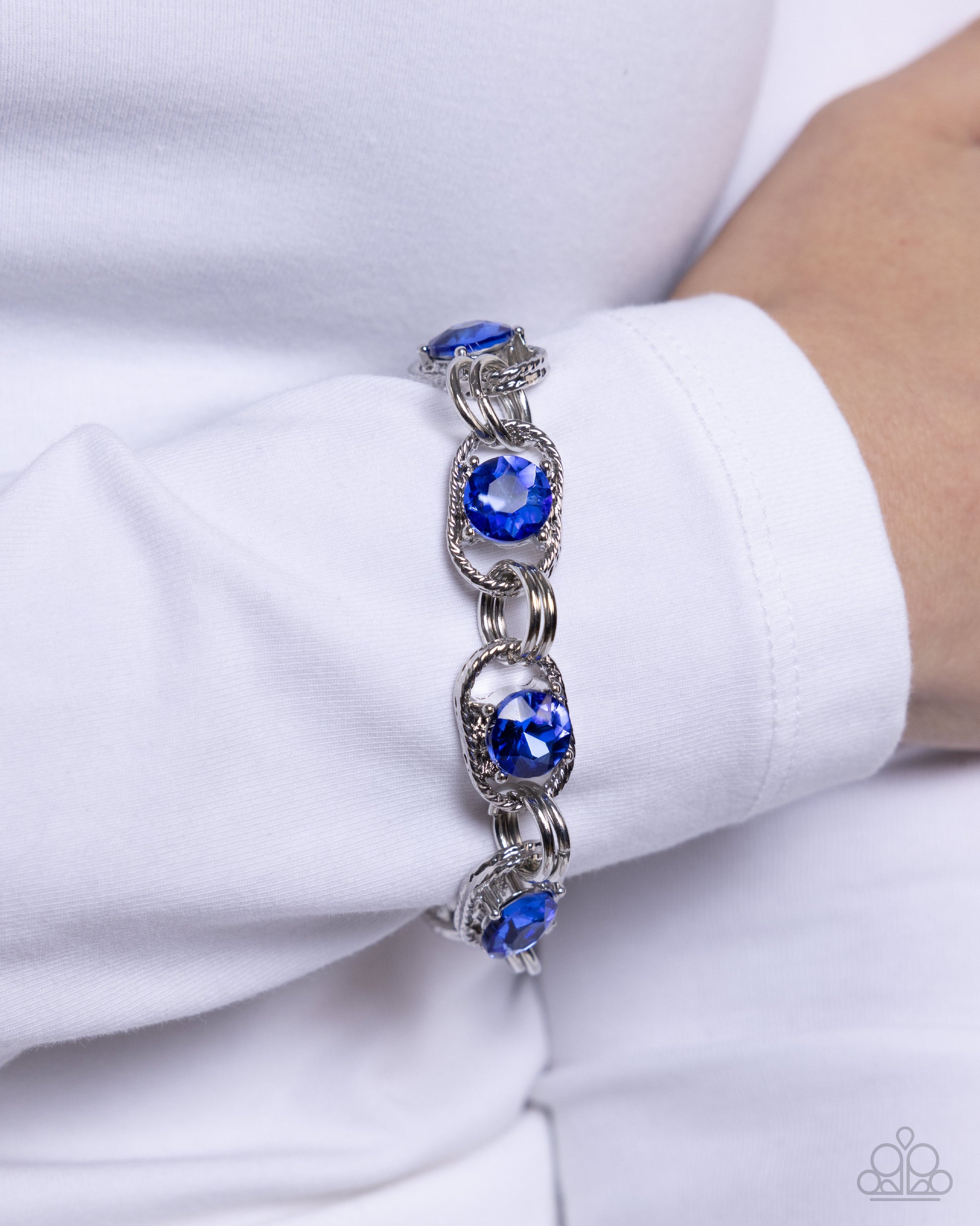 Serrated Secret Blue Bracelet - Jewelry by Bretta