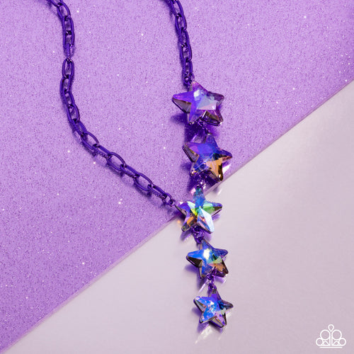 Star-Crossed Sparkle Purple Star Necklace - Jewelry by Bretta