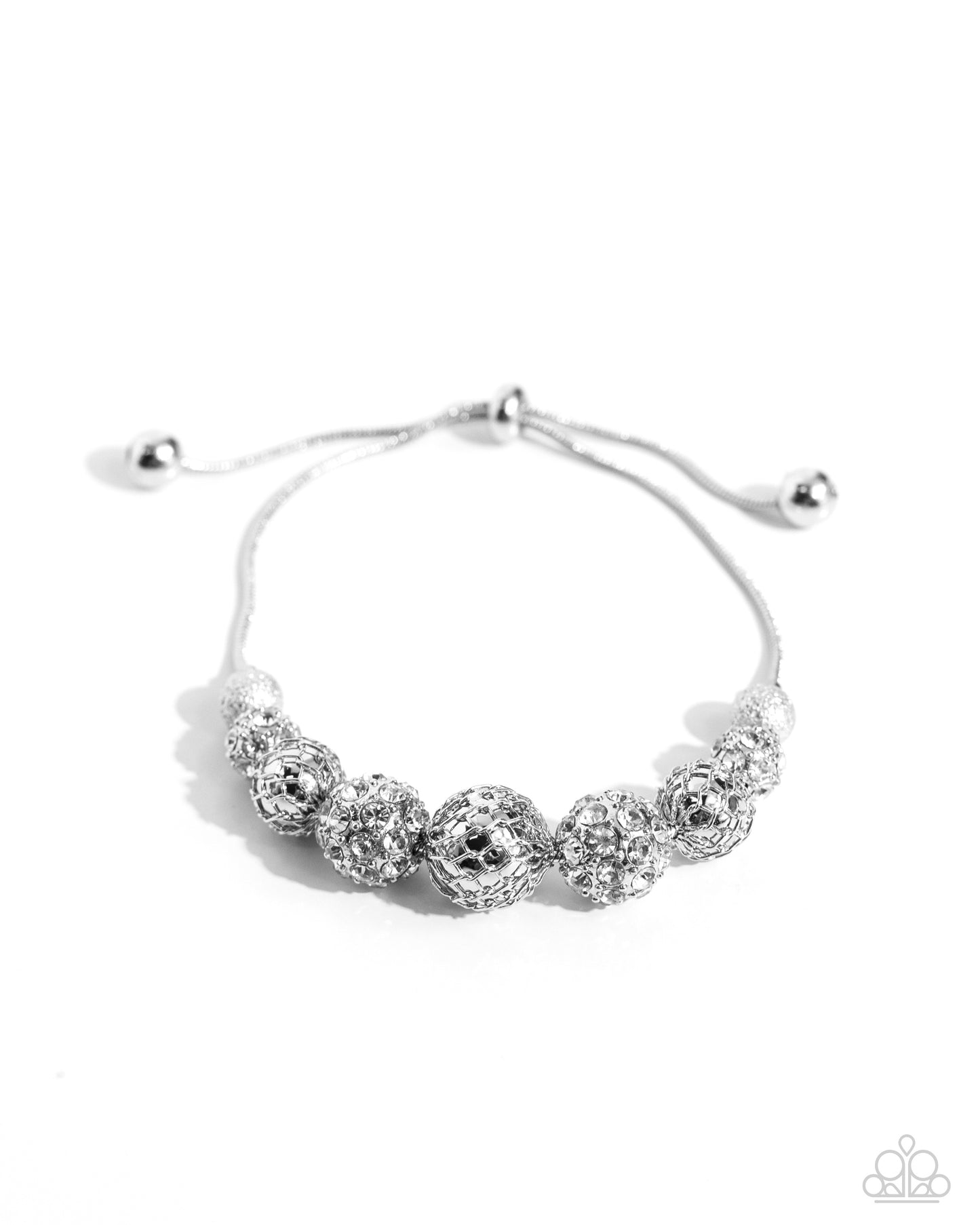 Steampunk Season White Bracelet - Jewelry by Bretta
