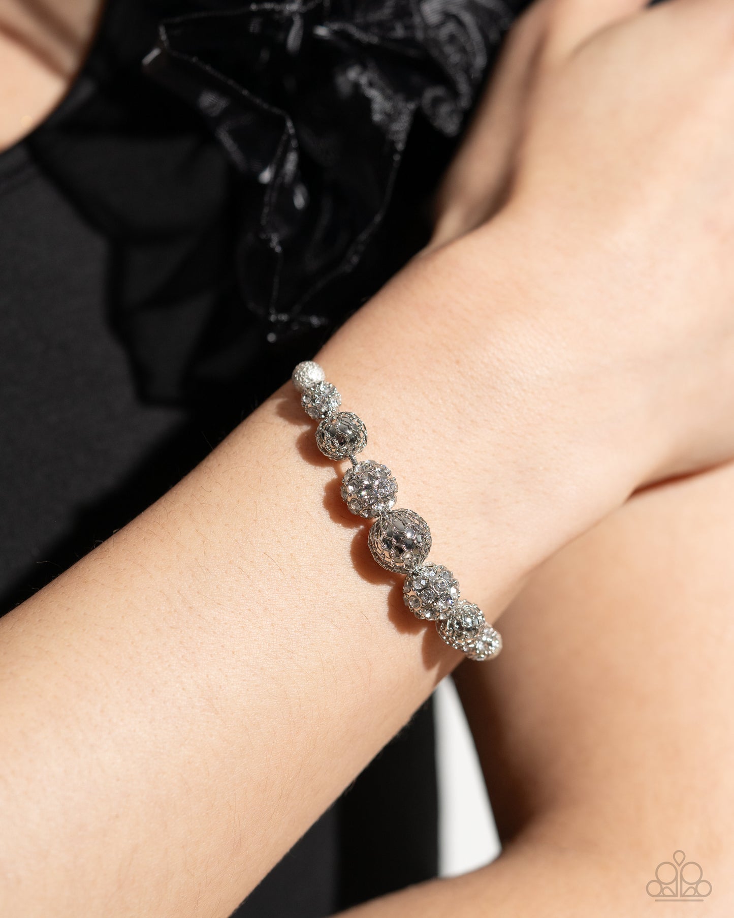 Steampunk Season White Bracelet - Jewelry by Bretta