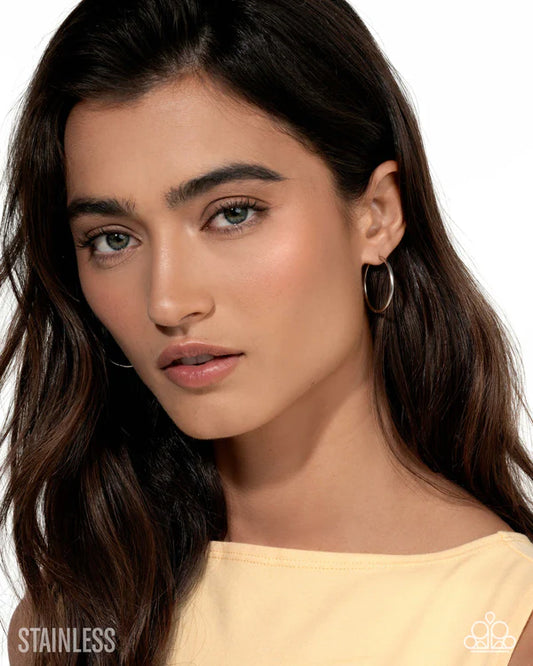 Surmounting Sheen Silver Hoop Earrings - Jewelry by Bretta