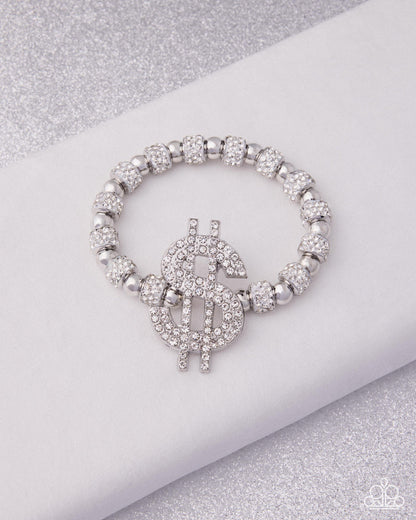 Wealthy Whimsy White Bracelet