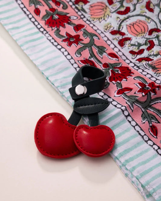 Controlled Cherry Red Bag Charm - Jewelry by Bretta
