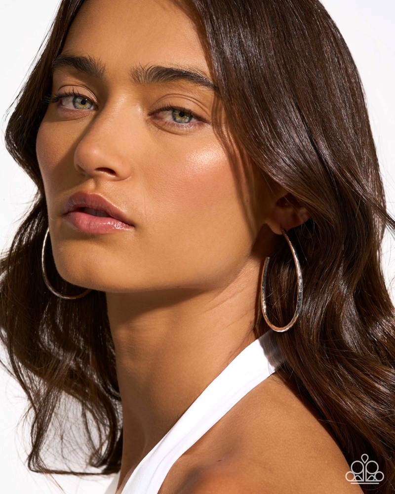 Tousled Twists silver hoop earrings alternate view | Jewelry by Bretta