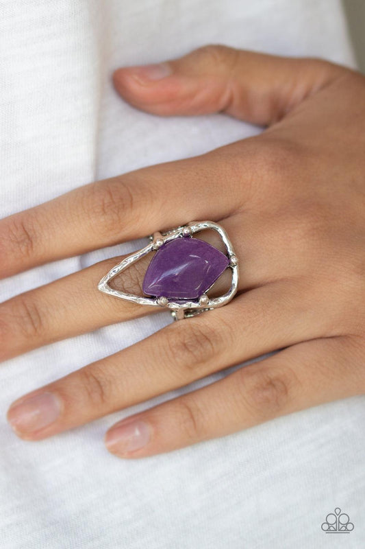 Paparazzi Accessories-Get The Point - Purple Ring