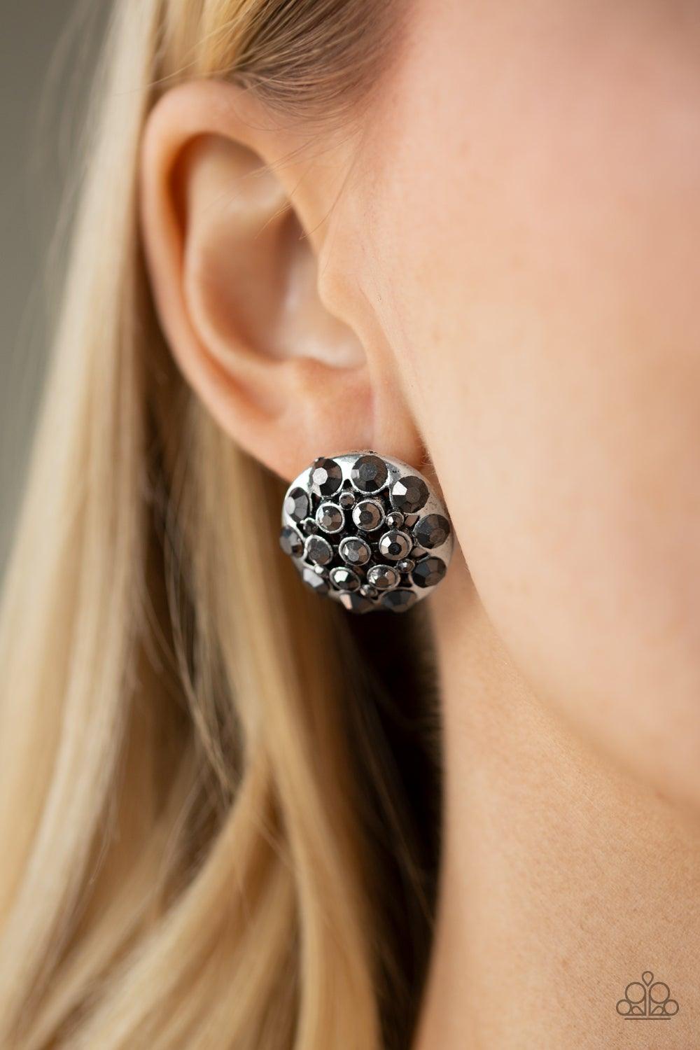 Paparazzi Accessories-Hollywood Drama - Silver Earrings