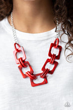 Paparazzi Accessories-Sizzle Sizzle - Red Necklace - jewelrybybretta