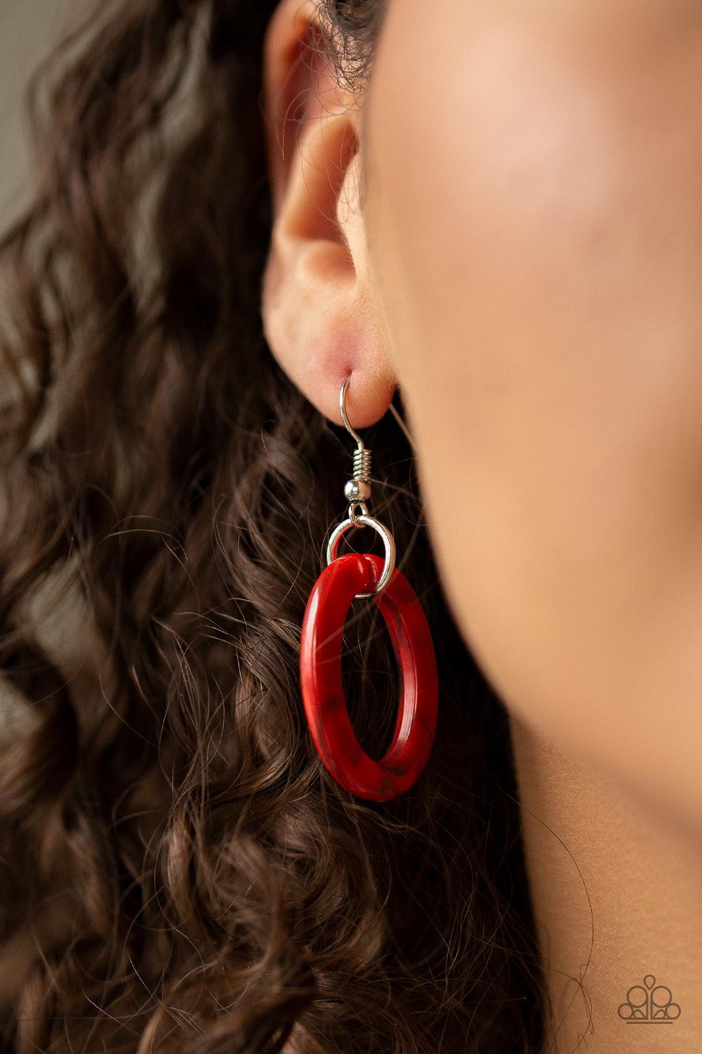 Paparazzi Accessories-Sizzle Sizzle - Red Necklace - jewelrybybretta